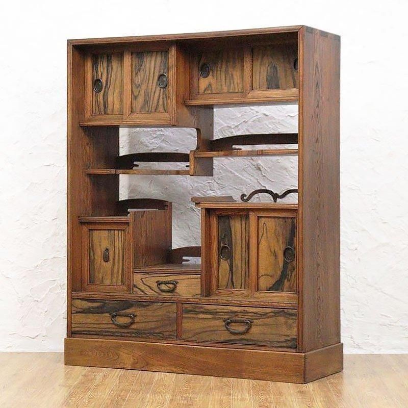 送料込 アンティーク 箪笥 収納 昭和 木製 キャビネット 3段 完成品 レトロ 送料込 アンティーク 箪笥 収納 昭和 木製 キャビネット 3段