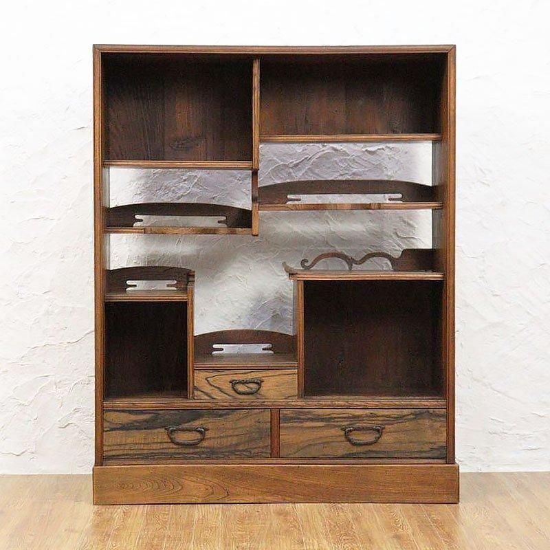 H1364☆時代箪笥 和簞笥 和風キャビネット和家具　アンティーク　昭和レトロ H1364☆時代箪笥 和簞笥 和風キャビネット和家具 アンティーク