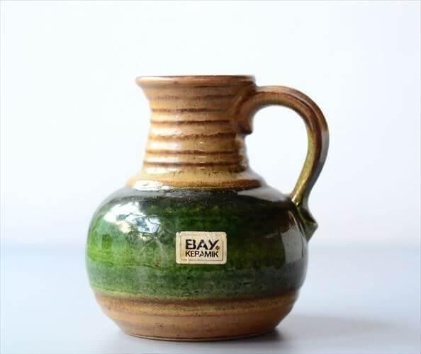ドイツ製ヴィンテージ美しい陶器の花瓶