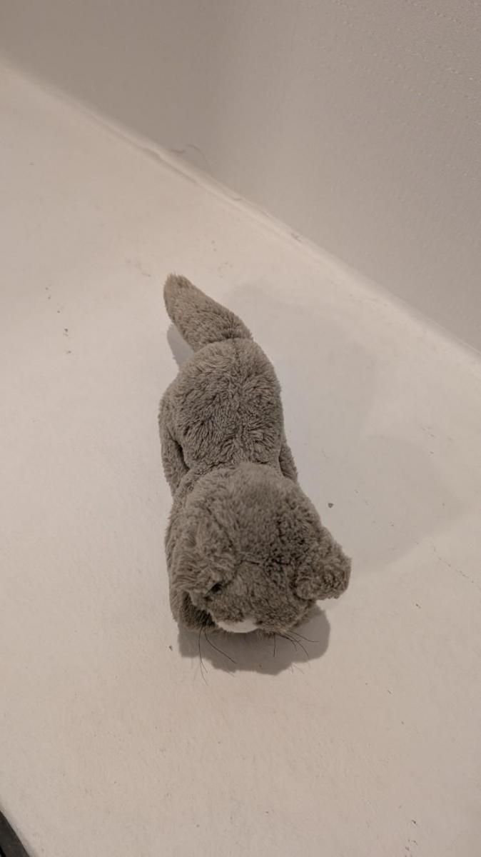 ドイツ製Steiffのヴィンテージ猫ぬいぐるみブルーアイ