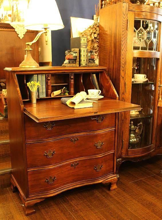 アメリカ製マホガニーライティングビューロー