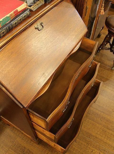 アメリカ製マホガニーライティングビューロー