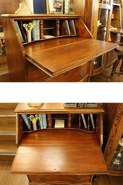 ライティングビューロー　レトロ　ビンテージ　マホガニー　プレジデントライティング アメリカ製マホガニーライティングビューロー