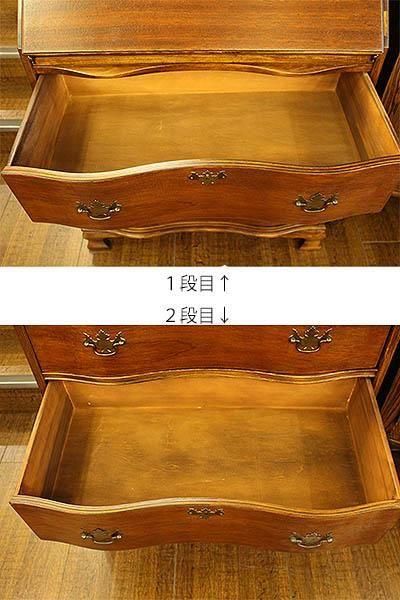 アメリカ製マホガニーライティングビューロー