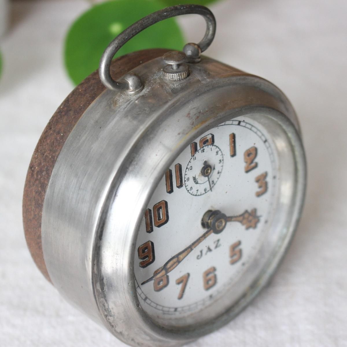 フランス製JAZ目覚まし時計1930年代メタル