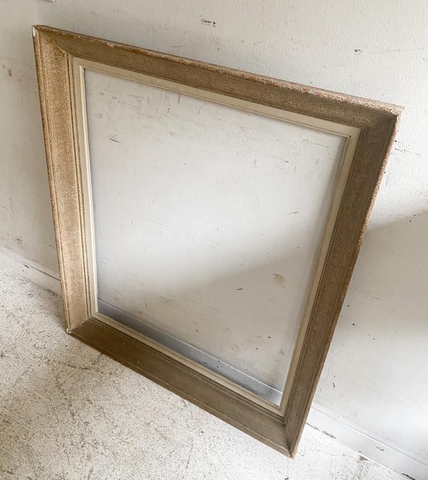 アンティーク　精密細工のフレーム　フランスアンティーク フランス製アンティークのシンプルな大型フレーム