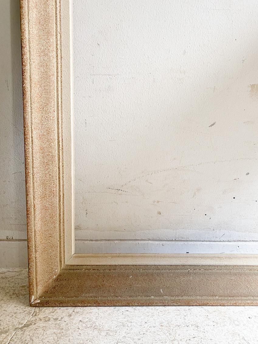 フランス製アンティークのシンプルな大型フレーム