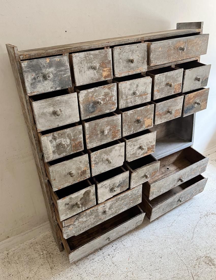 ヴィンテージ パイン材 ペイント ドロワー キャビネット 引き出し 収納 台 ヴィンテージ パイン材 ペイント ドロワー キャビネット