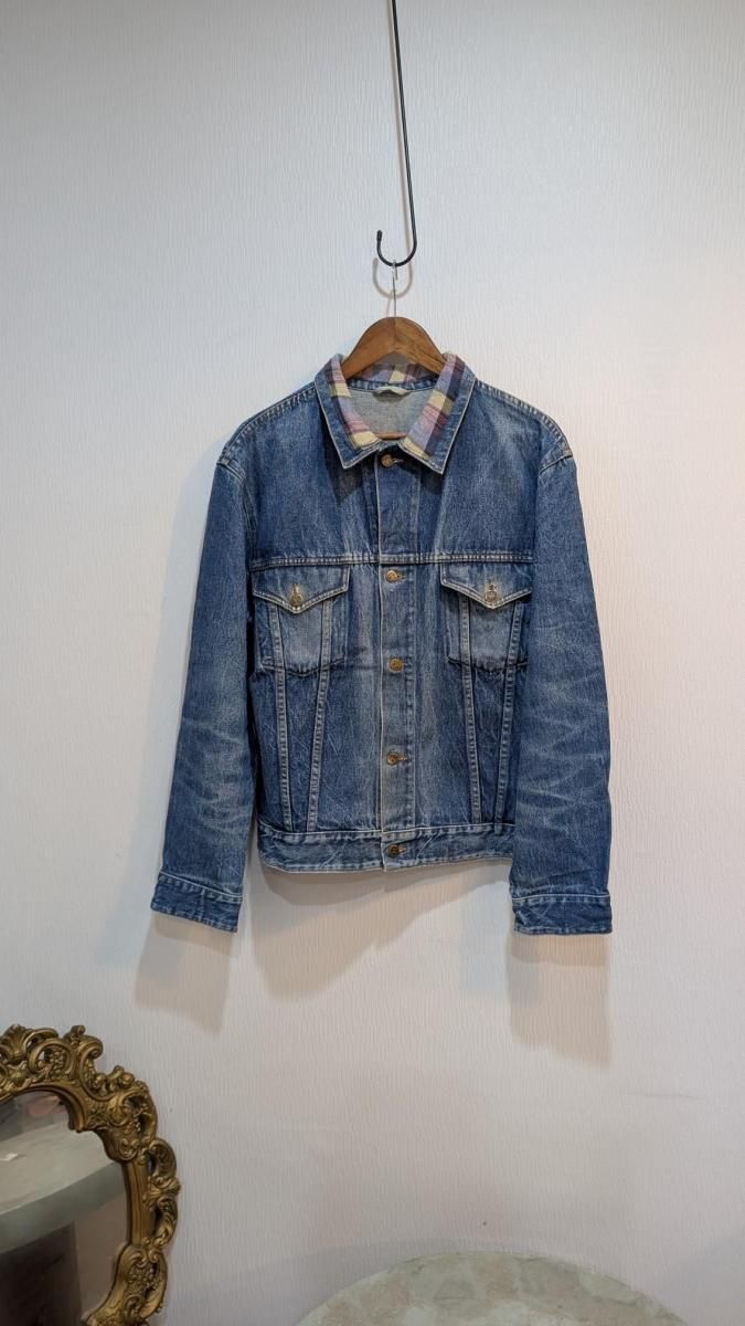 古着 ビンテージ 70s ニット 変形 リネン セーター ザックリ