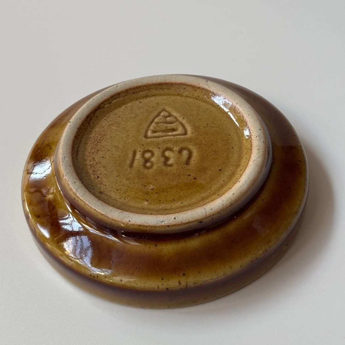 デンマーク製ヴィンテージ灰皿｜Michael Andersen&son 船の絵柄