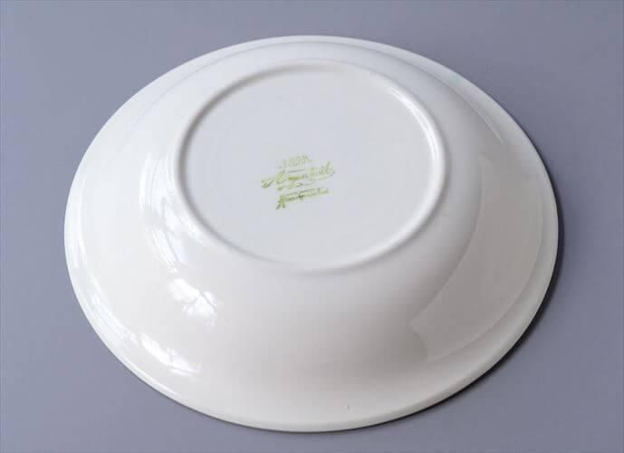 ベルギー製アンティーク陶器深皿 ざくろモチーフ希少品