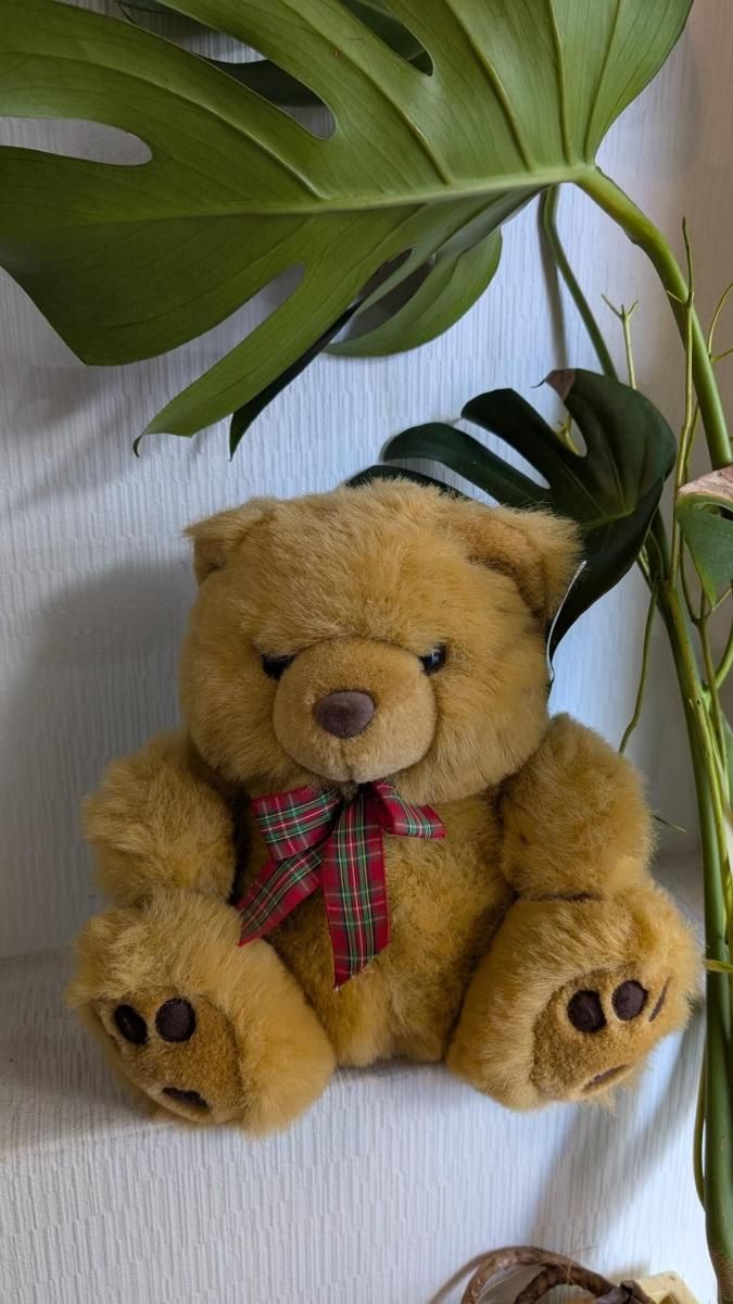 英国ヴィンテージMetro製ぽっちゃりくまぬいぐるみ