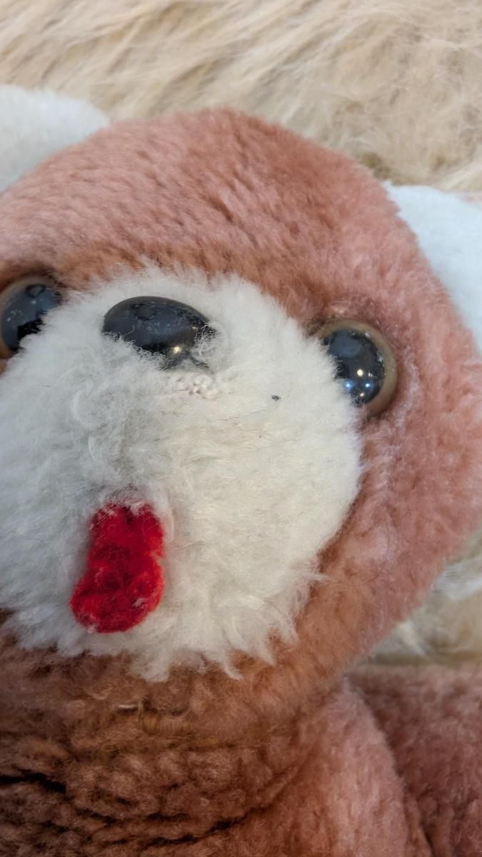 【Vintage】ぬいぐるみ　ベア　舌出し くま ベロ出し 昭和レトロ 当時物 昭和 ぬいぐるみ 舌 ベロ