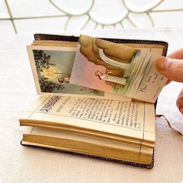 フランス　アンティーク　聖書 フランス アンティーク 聖書 1877年製
