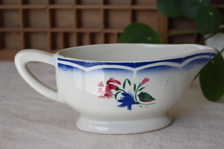 サルグミンヌ フランスアンティーク グリーン ソースボート フランス製