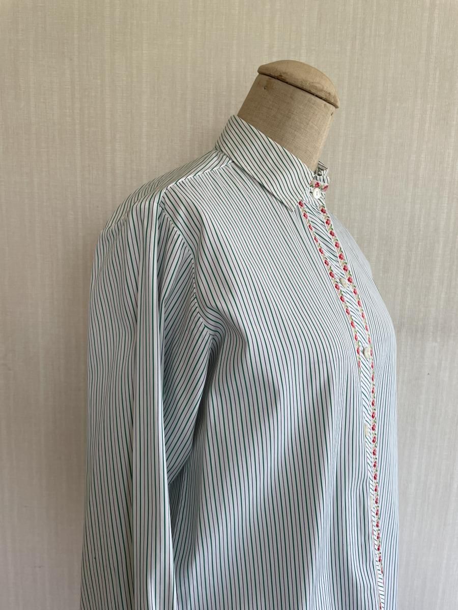 Kiton Luxury Conifer & Coal Striped Crisp Cotton Shirting