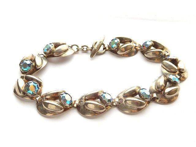 ヴィンテージデンマーク製シルバーブレスレット 繊細な美しさ