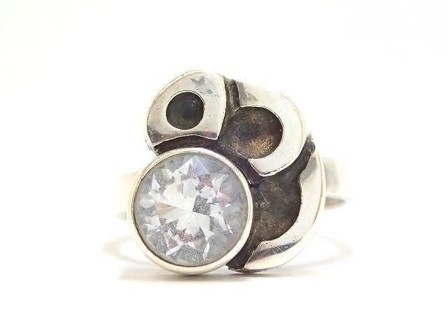 芸術的なフィンランド製ヴィンテージシルバーリング