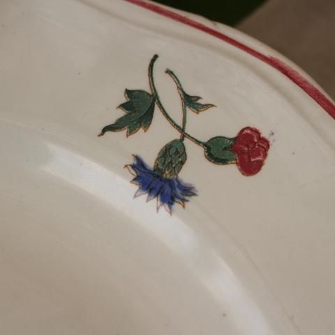 フランス アンティーク アグレスト お皿3枚セット