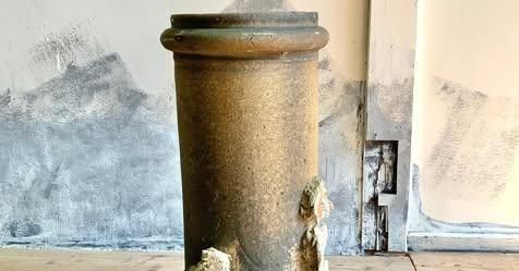 英国アンティーク｜チムニーポット φ32×H62cm【ガーデン装飾】