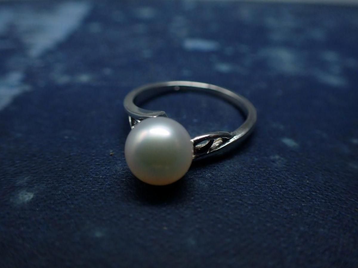 ミキモトのアコヤパールシルバー リング