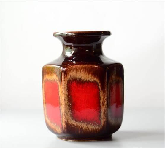 ドイツ製 ヴィンテージ Scheurich Fat Lava Vase 花瓶 花器