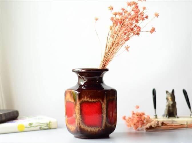 花瓶 フラワーベース ドイツ ビンテージ 花器　ファットラバ　Scheurich ドイツ製 ヴィンテージ Scheurich Fat Lava Vase 花瓶 花器