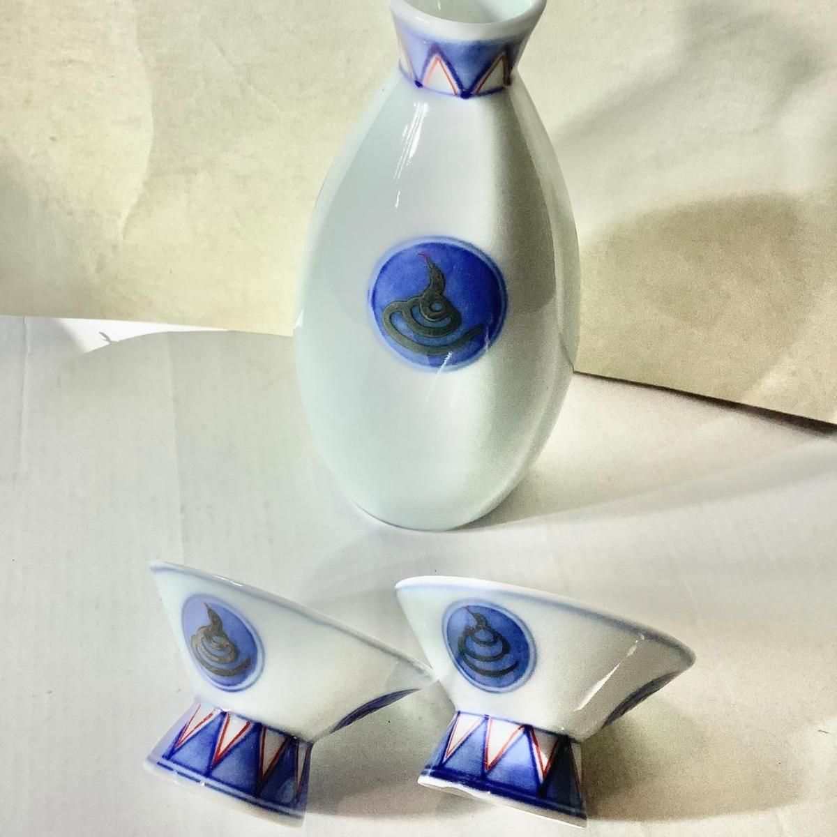 大正ロマン銀彩巳年徳利お猪口セット