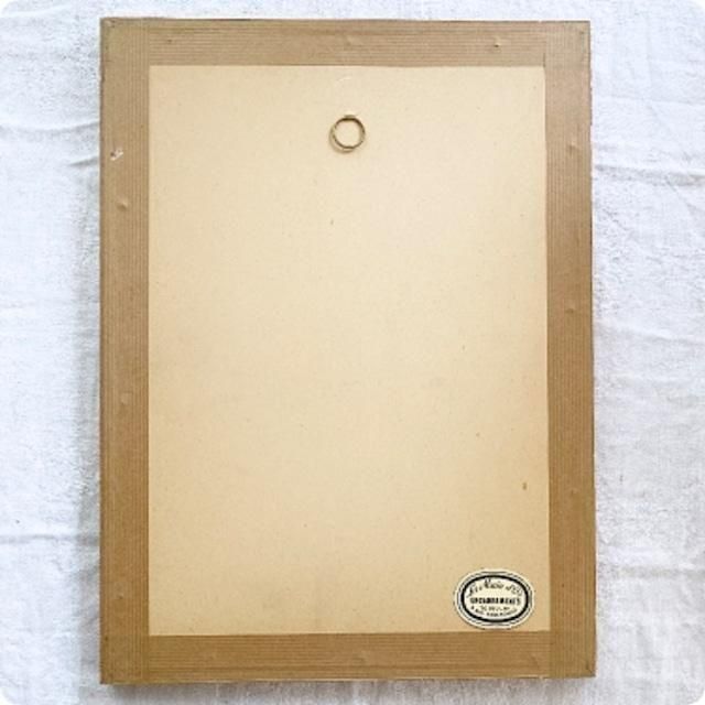 フランス直輸入 ダイアントドレス リトグラフ画 フレーム付き