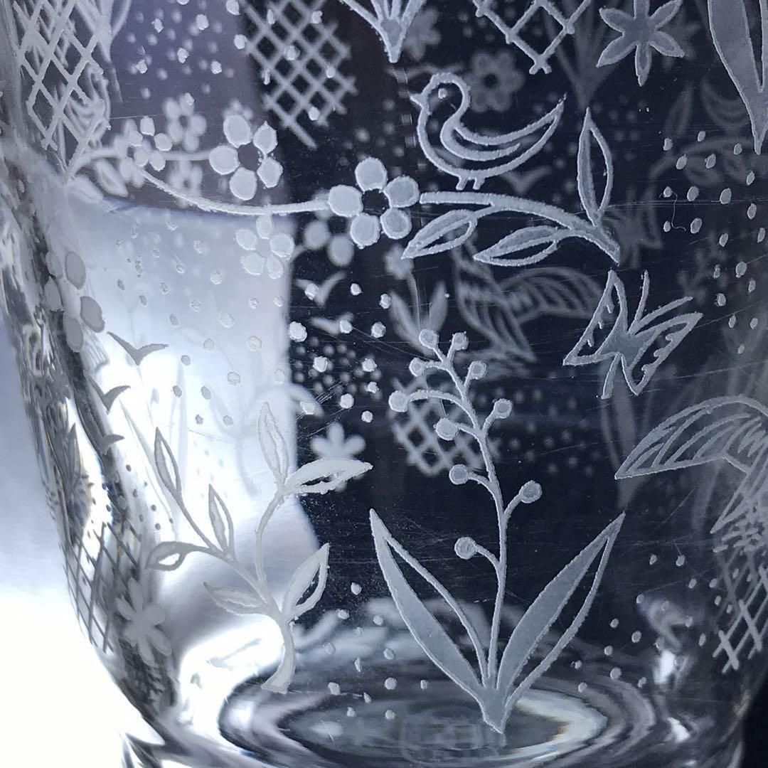 可愛らしい♡模様オールドバカラBaccarat花瓶 フラワーベース 可愛らしい♡模様オールドバカラBaccarat花瓶 フラワーベース