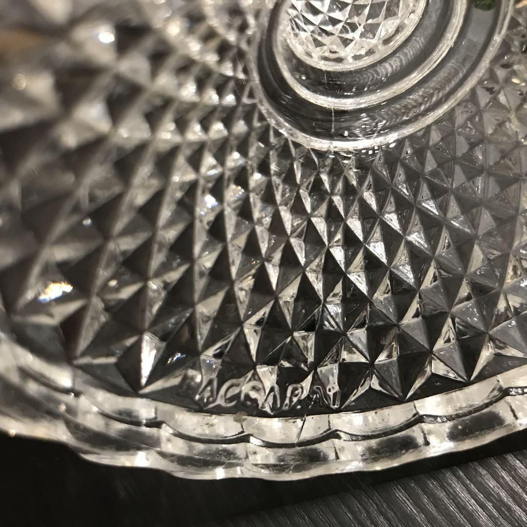 アンティークバカラ製 華麗な輝きのダイヤモンド模様キャンドル