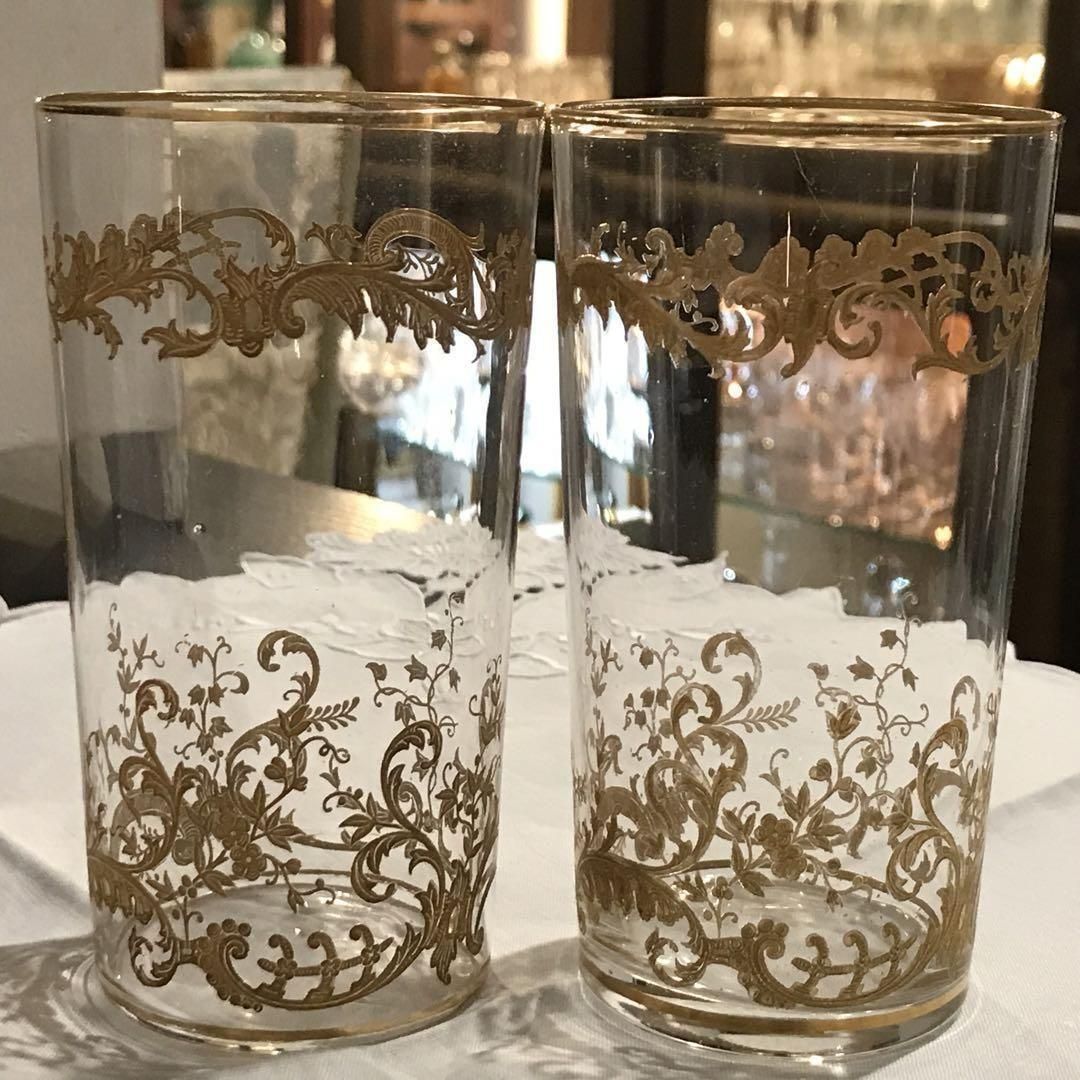 美しい金彩オールドサンルイ St Louisミカド Micadoタンブラー 美しい金彩オールドサンルイ St Louisミカド Micadoタンブラー
