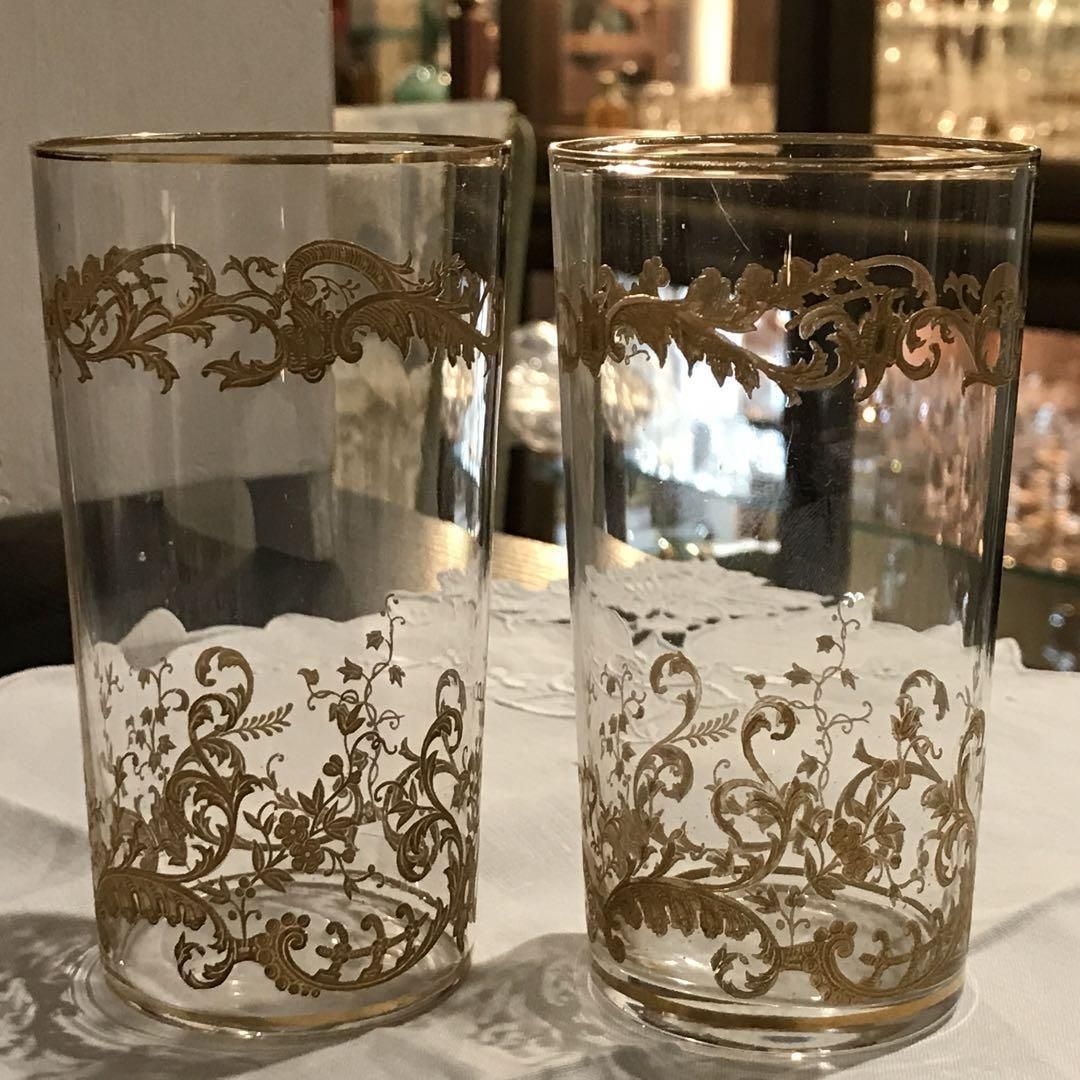 美しい金彩オールドサンルイ St Louisミカド Micadoタンブラー 美しい金彩オールドサンルイ St Louisミカド Micadoタンブラー
