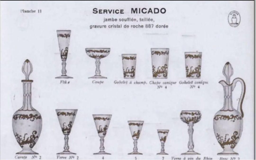 美しい金彩オールドサンルイ St Louisミカド Micadoタンブラー
