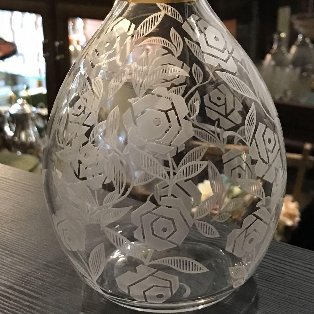 美しい金彩のオールドバカラBACCARATフォントネFontenayデカンタ 美しい金彩のオールドバカラBACCARATフォントネFontenayデカンタ