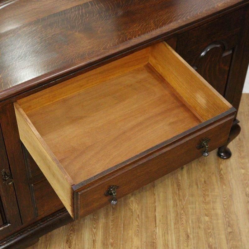 英国アンティークのチェストの鏡のみオーク素材少し大きめ？大型？