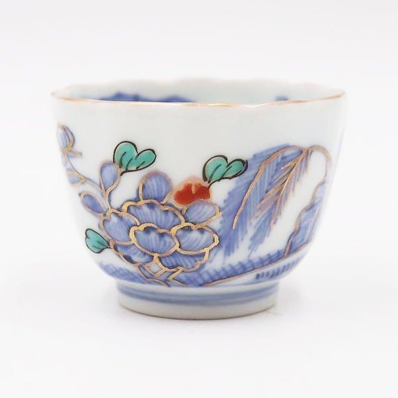 アンティーク色絵猪口 明治大正時代の温かみ