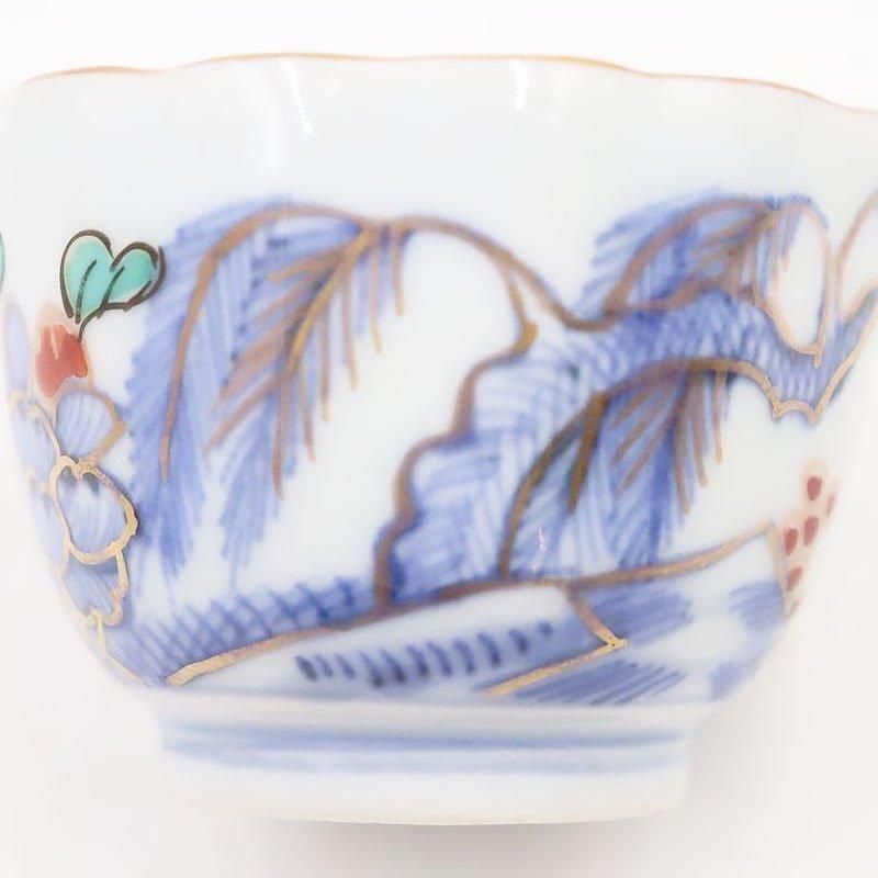 アンティーク色絵猪口 明治大正時代の温かみ