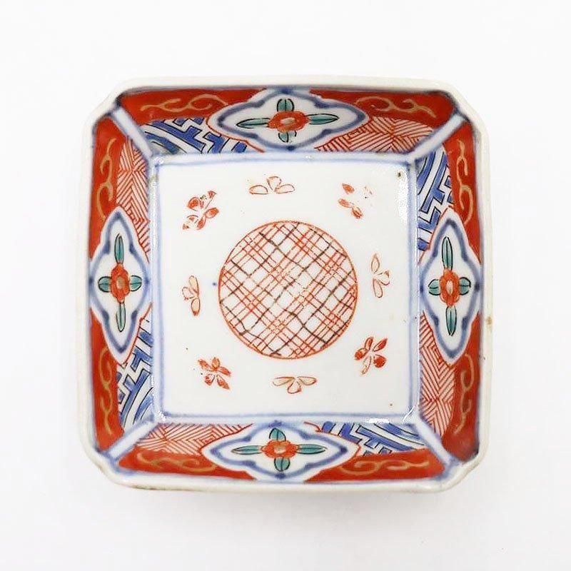 アンティーク手塩皿 明治大正期の繊細な彩綾