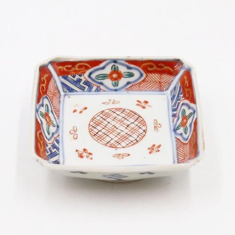 大皿　年代物　アンティーク　陶器　和食器 色絵 菓子鉢 大皿 和食器 飾り皿 時代物 アンティーク 骨董品 飾