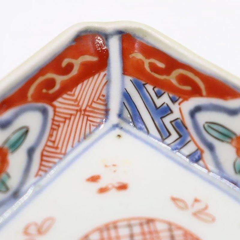 アンティーク手塩皿 明治大正期の繊細な彩綾