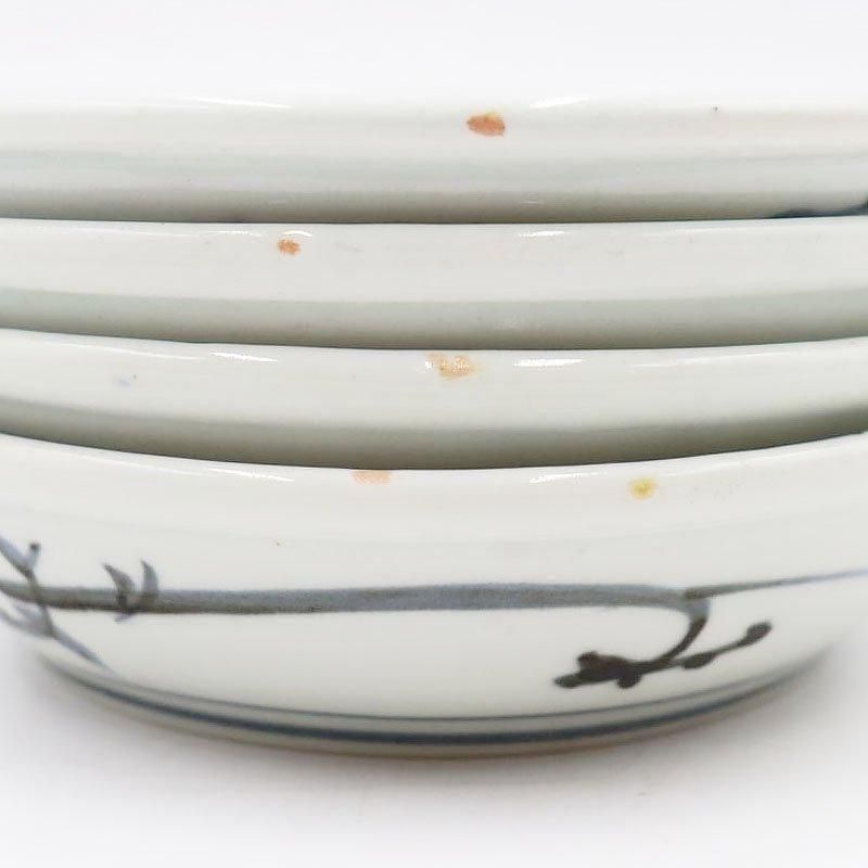 明治時代の繊細な手描きアンティークなます皿