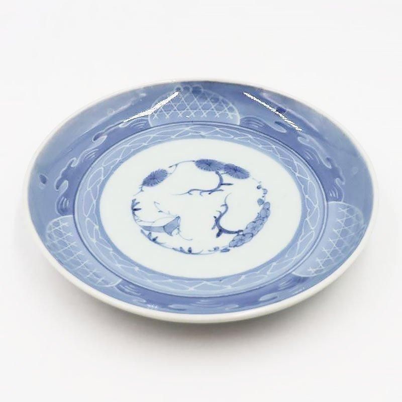 七寸 手描き 伊万里 染付 墨はじき 中皿 盛り皿 呉須 藍 和骨董 七寸 手描き 伊万里 染付 墨はじき 中皿 盛り皿 呉須 藍 和骨董