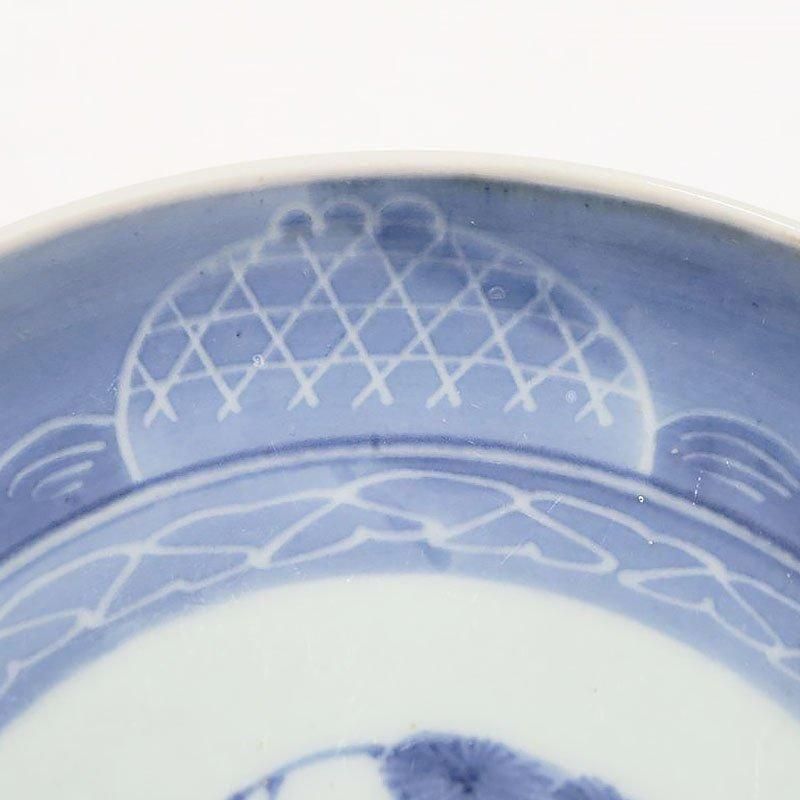 七寸 手描き 伊万里 染付 墨はじき 中皿 盛り皿 呉須 藍 和骨董 七寸 手描き 伊万里 染付 墨はじき 中皿 盛り皿 呉須 藍 和骨董