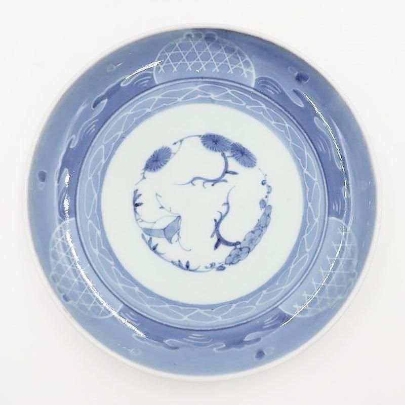 Amazon.co.jp: 大皿 あさけ陶器 レトロ絵付 花柄 植物 ASAKE