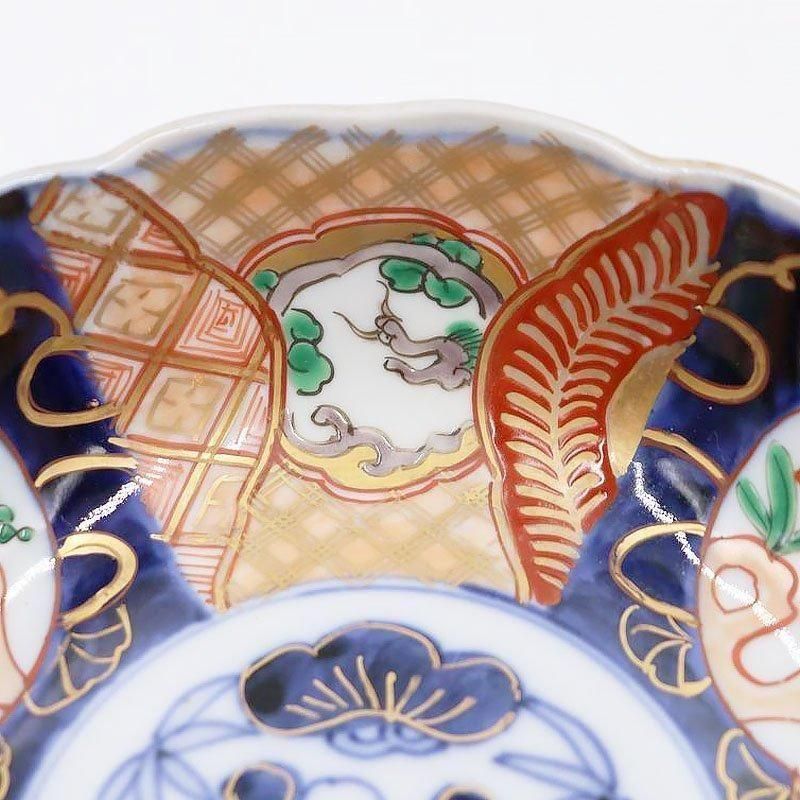 希少なアンティーク色絵なます皿 明治～大正時代製