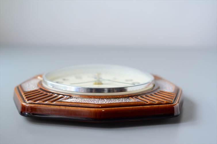 ドイツ製 Junghans オクタゴナル陶器の壁時計 壁掛け時計