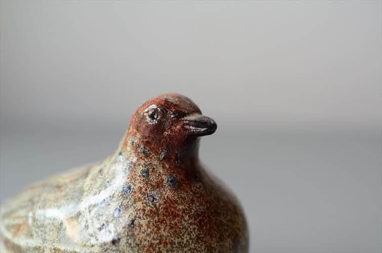 デンマーク製 陶器の鳥 アートピース ヴィンテージ