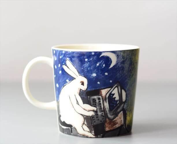 フィンランド製アラビア ヘルヤ PCバニー マグカップ