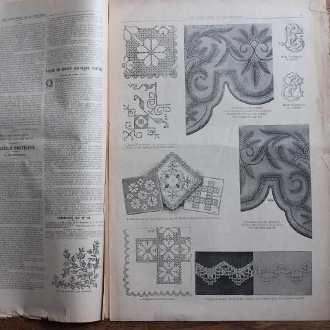 フランスアンティーク☆LE PETIT ECHO DE LA BRODERIE☆1900年